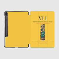 Thumbnail for Bauerfield International Airport (VLI) design on yellow samsung tablet tablet case