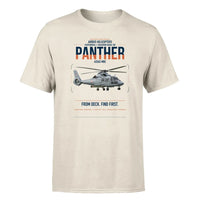 Thumbnail for Airbus Helicopters AS565 MBe Panther design on beige t-shirt, single-side print