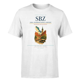 Single-Side Printing — Sibiu International Airport (SBZ) Double-Side T-Shirt