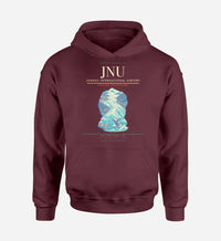Thumbnail for Juneau International Airport (JNU) design on dark red hoodie single-side print