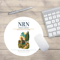 Thumbnail for Weeze Airport (NRN) design on white round mouse pad