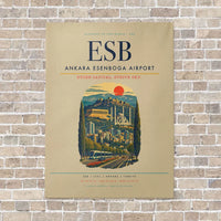 Thumbnail for Ankara Esenboga Airport ESB - Canvas No Frame - Beige