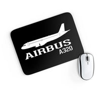 Thumbnail for Airbus A320 aviation design on neoprene with anti-slip base mouse pad.