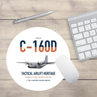 Thumbnail for Transall C-160D design on white round mouse pad