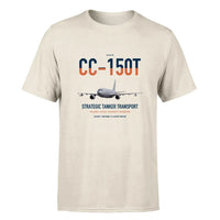Thumbnail for Airbus CC-150T Polaris design on beige double-side t-shirt, single-side print