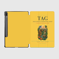 Thumbnail for Bohol-Panglao International Airport (TAG) design on yellow samsung tablet tablet case