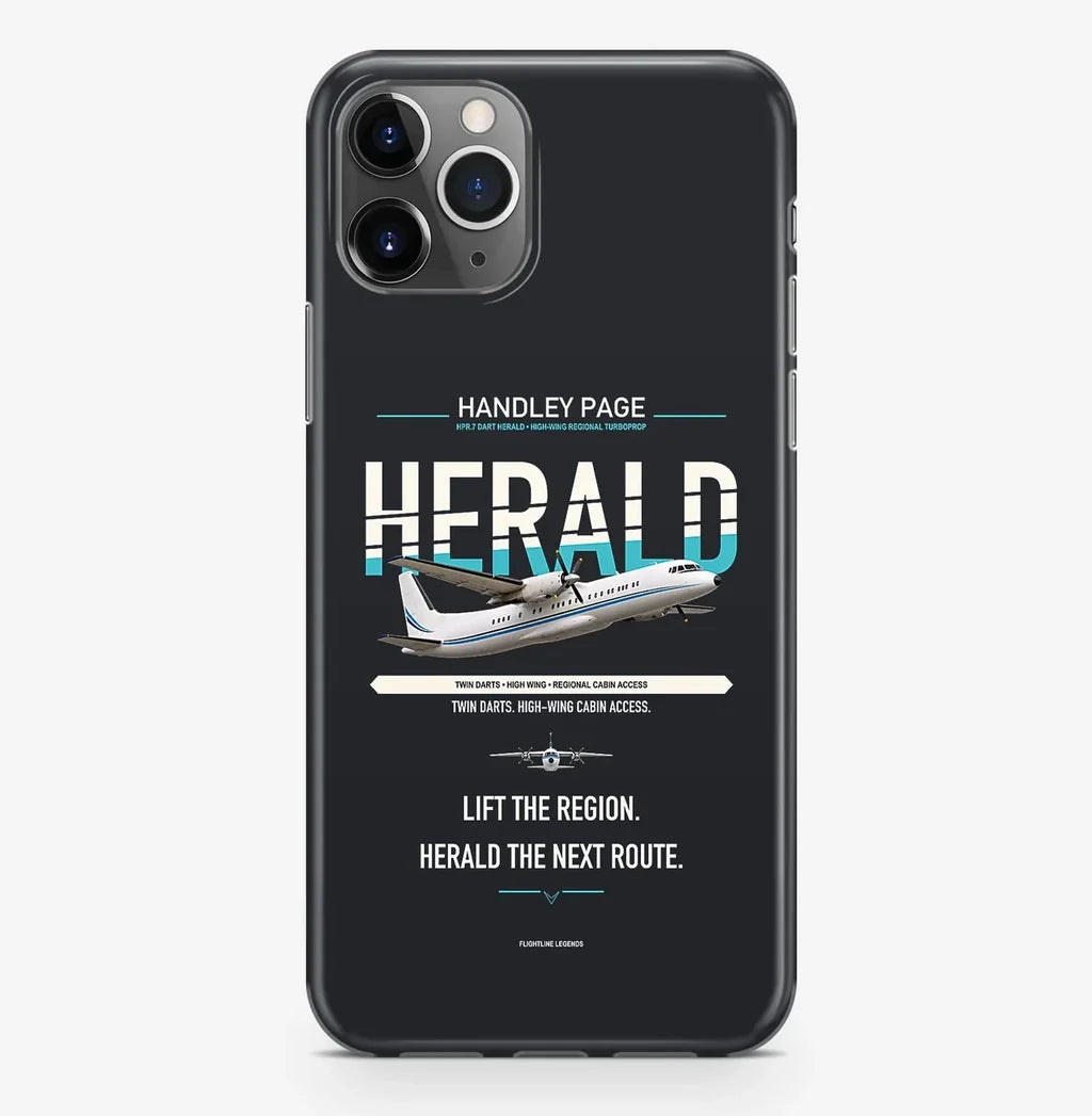 Handley Page HPR.7 Dart Herald Case ProMax design on black iphone case promax