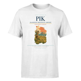 Single-Side Printing — Glasgow Prestwick Airport (PIK) Double-Side T-Shirt