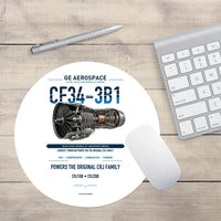 Thumbnail for CF34-3B1 design on white round mouse pad
