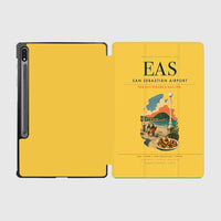 Thumbnail for San Sebastián Airport (EAS) design on yellow samsung tablet tablet case