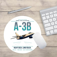 Thumbnail for A-3B Skywarrior design on white round mouse pad