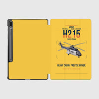 Thumbnail for Airbus H215 design on yellow samsung tablet tablet case