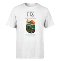 Thumbnail for Pico Airport (PIX) T-Shirt single-side front print in White | pico-airport-pix-double-side-t-shirt