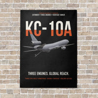 Thumbnail for KC-10A EXTENDER vertical canvas print - no frame - black background