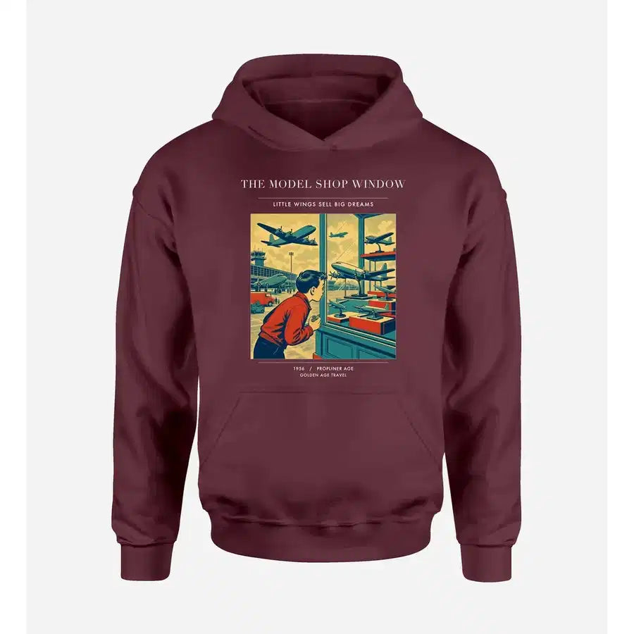 VINTAGE G4381 - The Model Shop Window - Premium Hoodie design on darkred premium