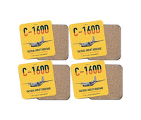 Thumbnail for Transall C-160D design on yellow 4 pieces set coaster