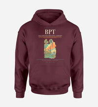 Thumbnail for Jack Brooks Regional Airport (BPT) design on dark red hoodie single-side print