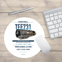 Thumbnail for TFE731 design on white round mouse pad