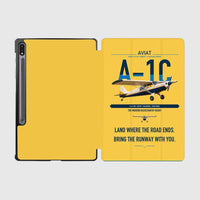 Thumbnail for Aviat Husky A-1C-180 design on yellow samsung tablet tablet case