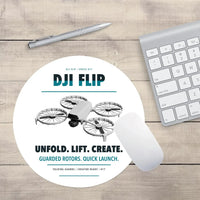 Thumbnail for DJI Flip design on white round mouse pad