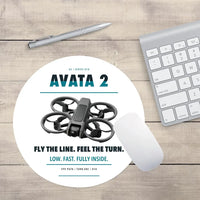 Thumbnail for DJI Avata 2 design on white round mouse pad