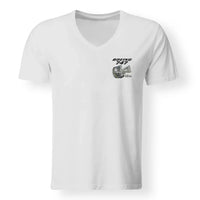 Thumbnail for Boeing 747 & GENX Engine Designed V-Neck T-Shirts - view 19