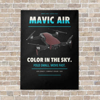 Thumbnail for DJI Mavic Air vertical canvas print - no frame - black background