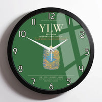 Thumbnail for Kelowna International Airport YLW Wall-Clock Framed - Green