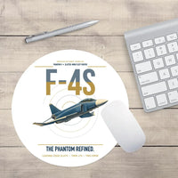 Thumbnail for F-4S Phantom II design on white round mouse pad