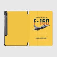 Thumbnail for F-16D Fighting Falcon Two Seats One Falcon design on yellow samsung tablet tablet case