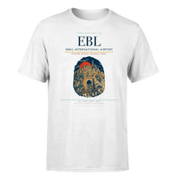 Thumbnail for Erbil International Airport (EBL) T-Shirt single-side front print in White | erbil-international-airport-ebl-double-side-t-shirt