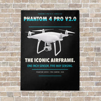 Thumbnail for DJI Phantom 4 Pro V2.0 vertical canvas print - no frame - black background