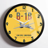Thumbnail for B-1B Lancer design on yellow framed wall clock