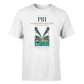 Single-Side Printing — Palm Beach International Airport (PBI) Double-Side T-Shirt