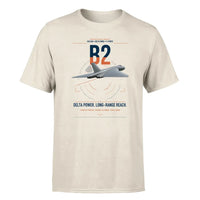 Thumbnail for Avro Vulcan B2 design on beige t-shirt, single-side print
