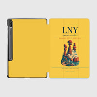 Thumbnail for Lanai Airport (LNY) design on yellow samsung tablet tablet case