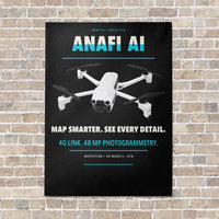 Thumbnail for Parrot ANAFI Ai vertical canvas print - no frame - black background