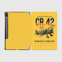 Thumbnail for Fiat CR.42 Falco design on yellow samsung tablet tablet case
