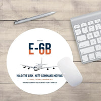 Thumbnail for E-6B Mercury design on white round mouse pad