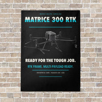 Thumbnail for DJI Matrice 300 RTK vertical canvas print - no frame - black background