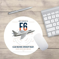Thumbnail for Hawker Hunter F6 design on white round mouse pad