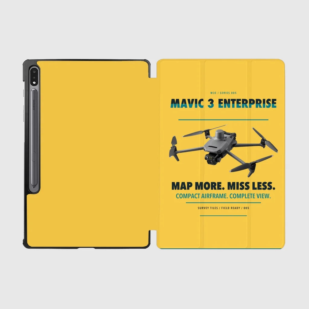 DJI Mavic 3 Enterprise design on yellow samsung tablet tablet case