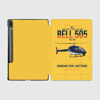 Thumbnail for Bell 505 design on yellow samsung tablet tablet case