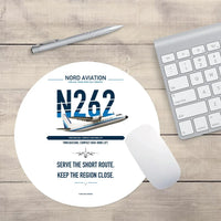 Thumbnail for Nord 262A design on white round mouse pad