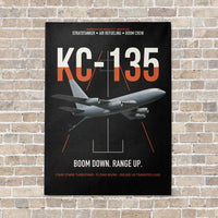 Thumbnail for KC-135 STRATOTANKER vertical canvas print - no frame - black background