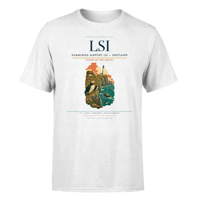 Single-Side Printing — Sumburgh Airport (LSI) Double-Side T-Shirt