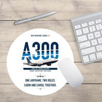Thumbnail for Airbus A300C4-203 design on white round mouse pad