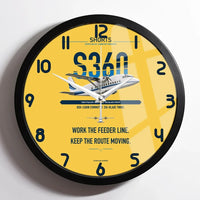 Thumbnail for Shorts 360-300 design on yellow framed wall clock