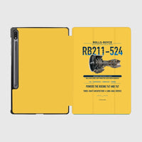 Thumbnail for RB211-524 design on yellow samsung tablet tablet case