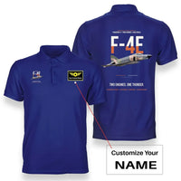 Thumbnail for F-4E PHANTOM II design on blue polo with custom name badge
